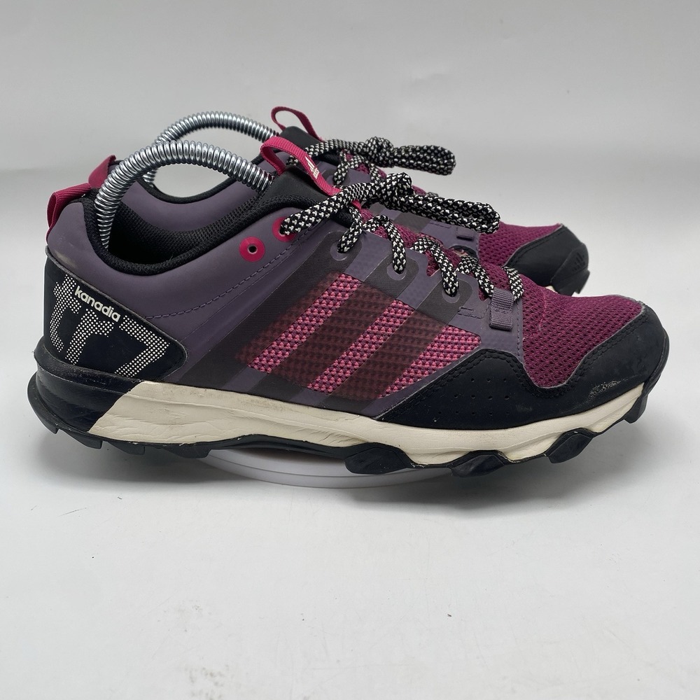 adidas Shoes Women Size 8.5 Kanadia Tr7 Purple Athletic Running Sneakers 3929